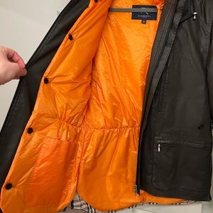 Men's Burberry Waxed Canvas Jacket with detachable liner sz M